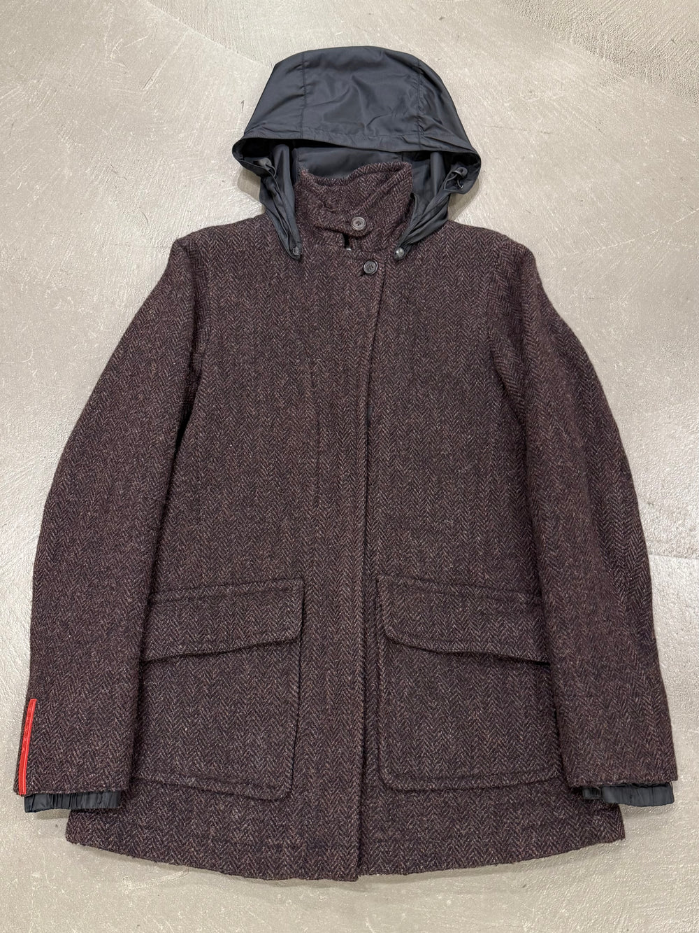 2000s Prada hooded field wood jacket