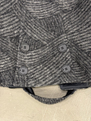 2000s Emporio Armani wool sample textured geometric jacket