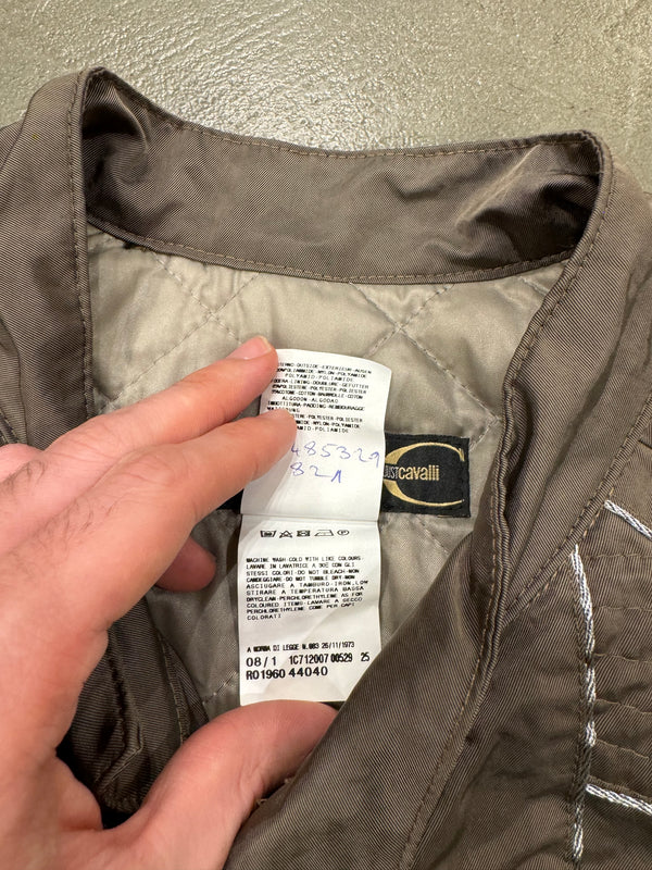 2007 Cavalli paneled bomber jacket