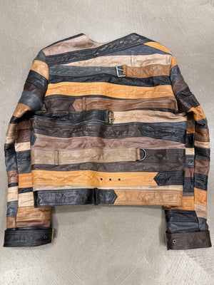 A/W2012 Maison Margiela H&M belted leather jacket