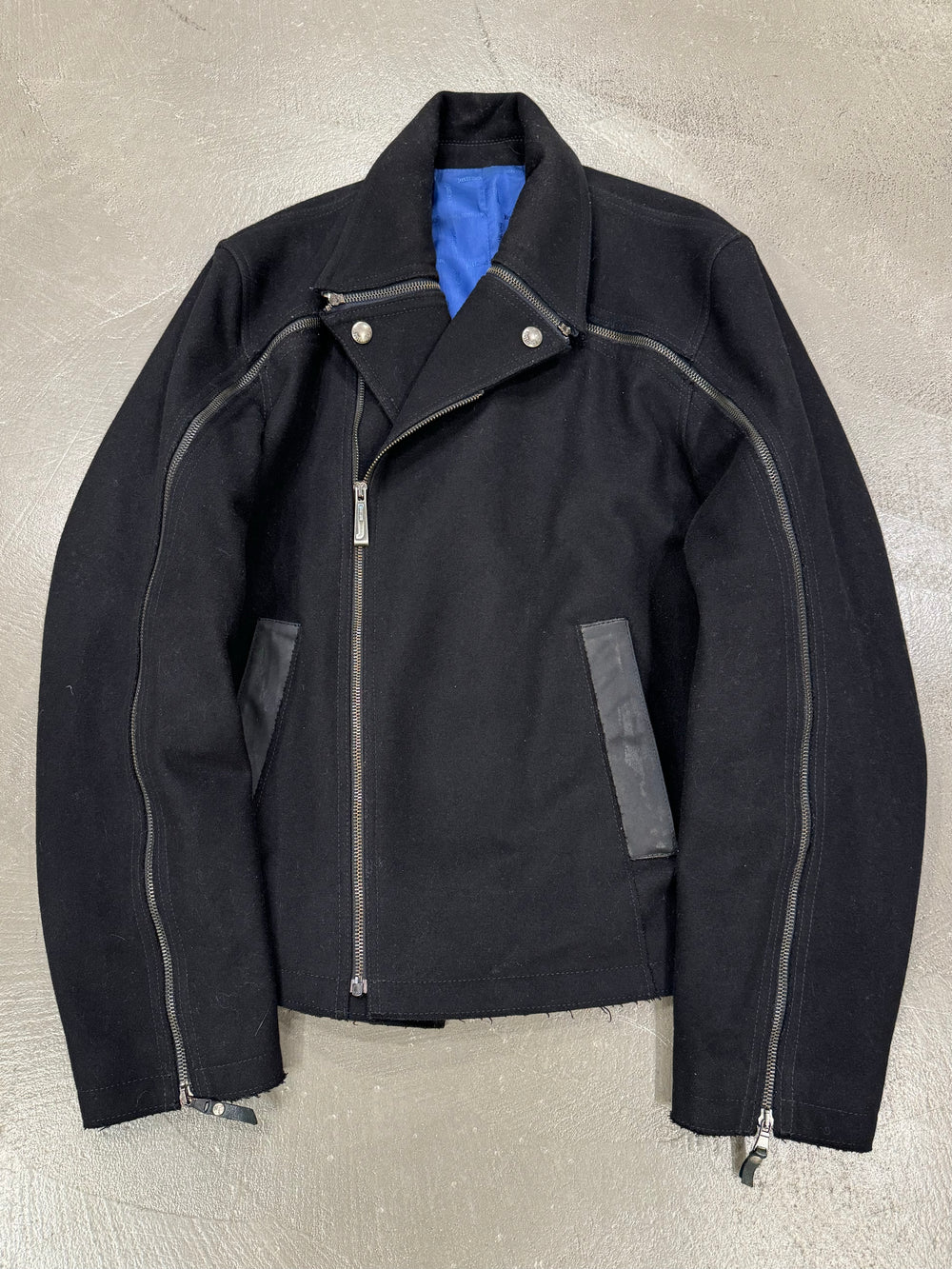 A/W2012 Roberto Cavalli full sleeve zipper aviator jacket