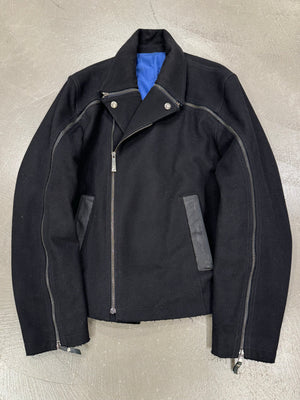 A/W2012 Roberto Cavalli full sleeve zipper aviator jacket