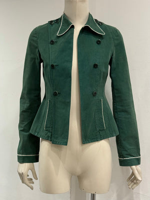 S/S2004 Miu Miu runway contrast trim tailored jacket