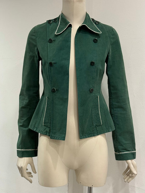 S/S2004 Miu Miu runway contrast trim tailored jacket