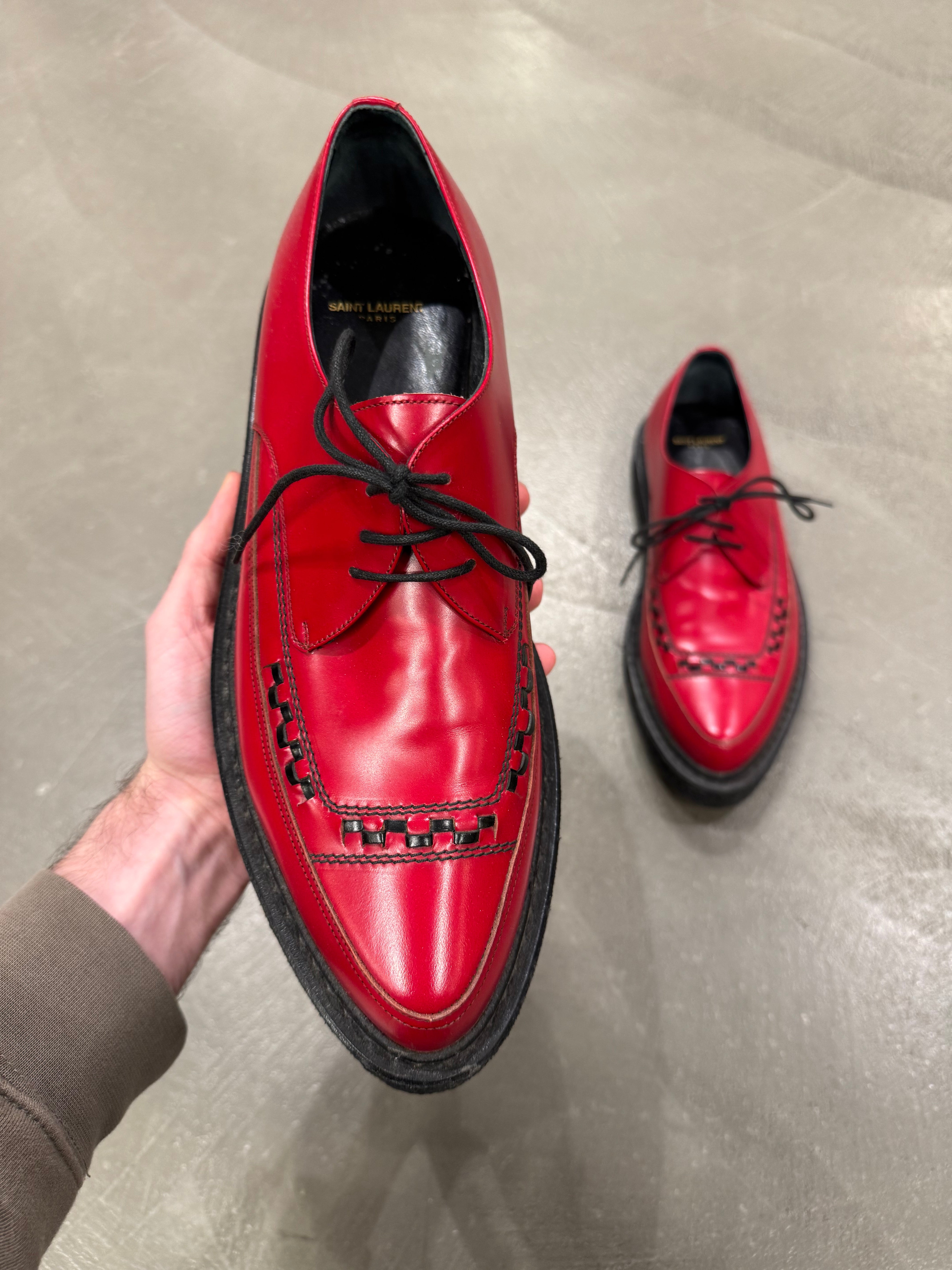 A/W2014 Saint Laurent by Hedi Slimane runway leather