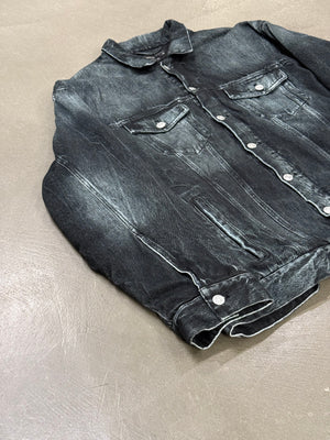 2020 Balenciaga trompe l'oeil heavy cotton jacket