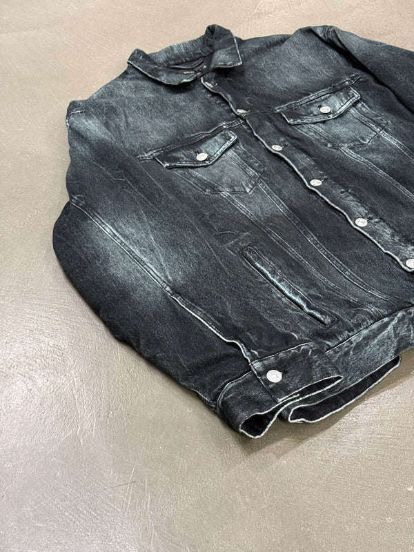 2020 Balenciaga trompe l'oeil heavy cotton jacket