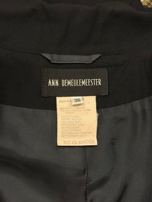 2000s Ann Demeulemeester minimalist hook closure jacket