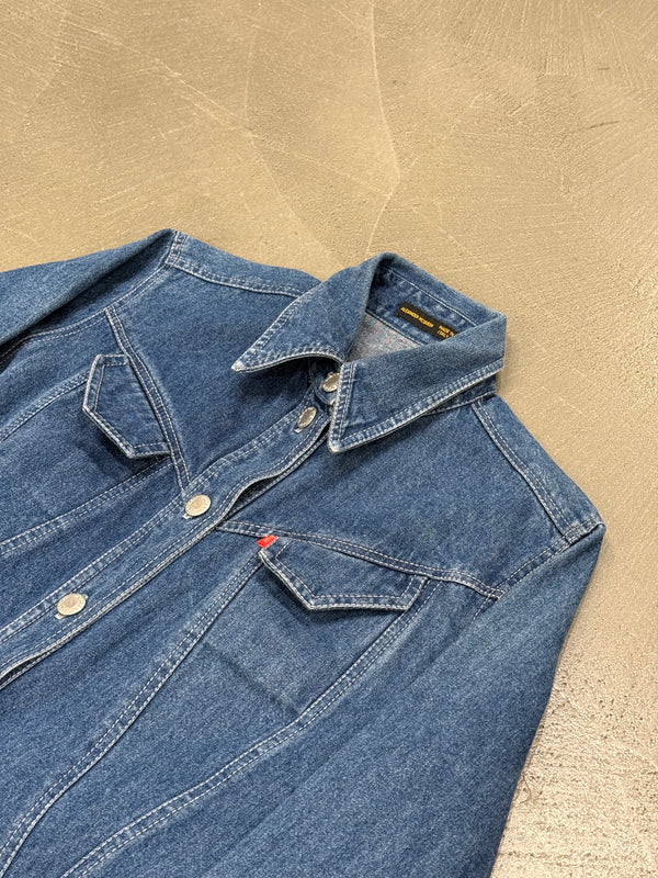 S/S1999 Alexander McQueen buster denim jumpsuit