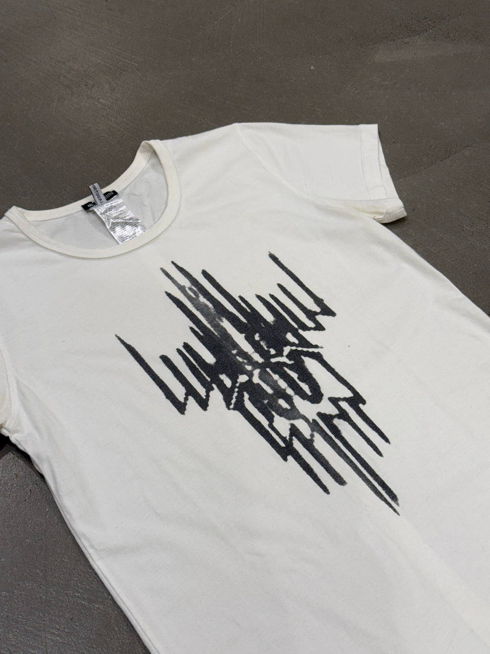 2000s Ann Demeulemeester gothic abstract graphic print T-Shirt