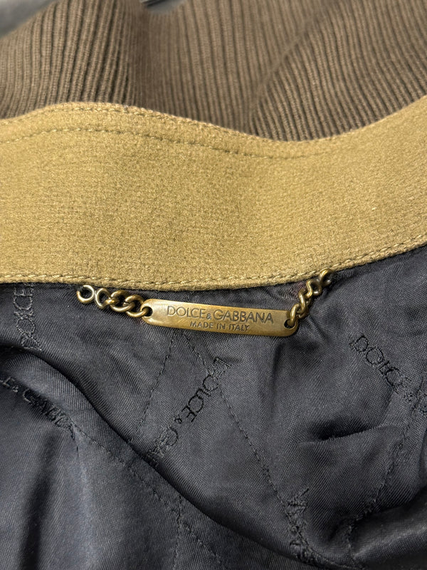A/W2003 Dolce & Gabbana runway bomber jacket with multi pocket construction