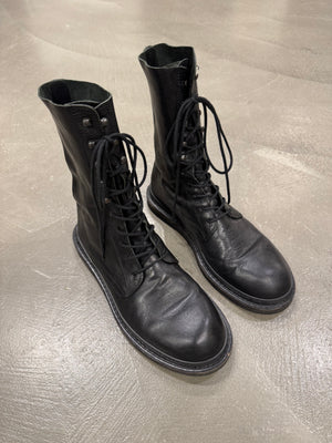 2000s Ann Demeulemeester combact leather boots