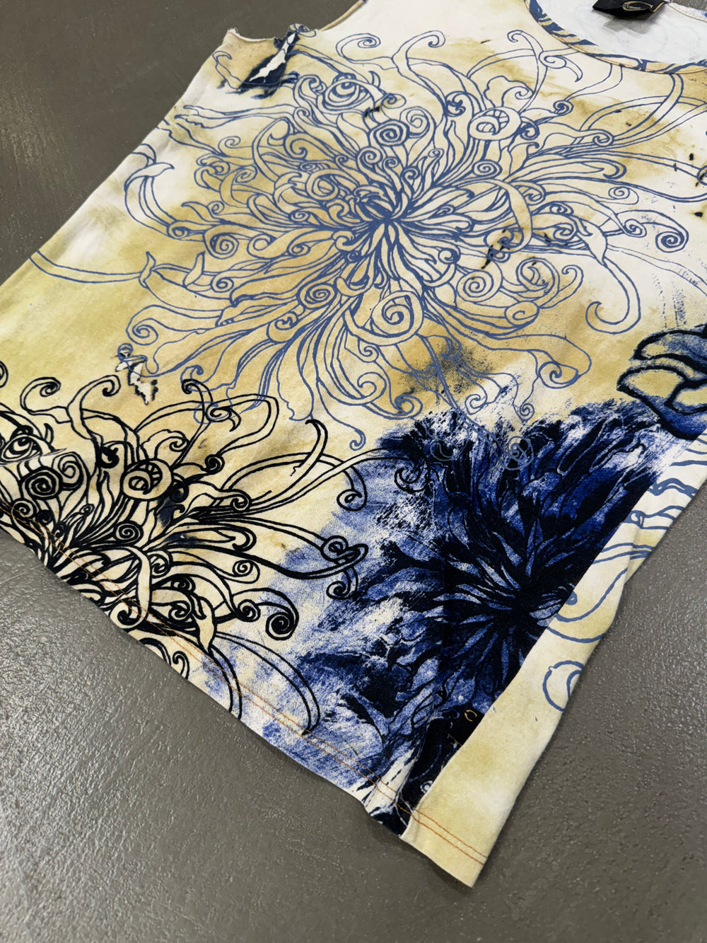 2000s Just Cavalli tattoo tank top