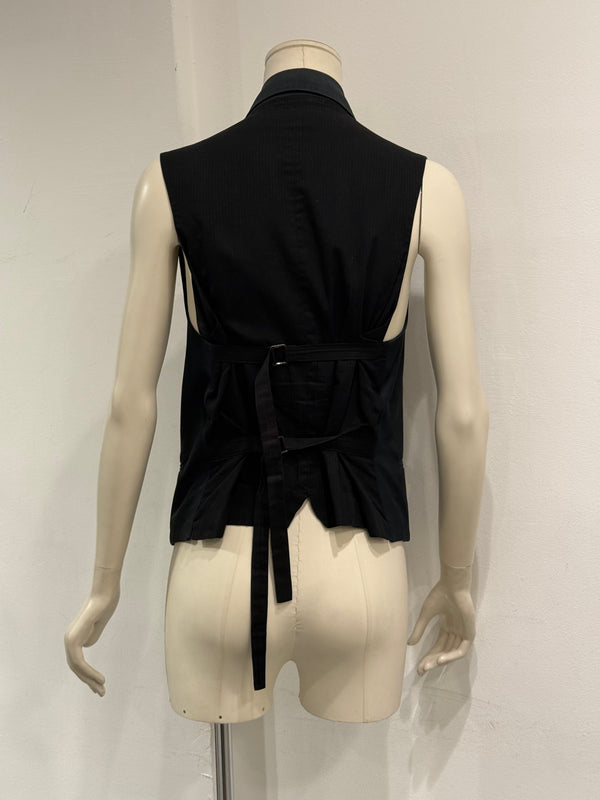 S/S2009 Ann Demeulemeester runway double breasted bondage vest