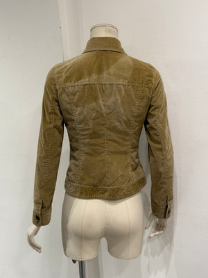 2002 Dolce & Gabbana butterfly corduroy structured jacket