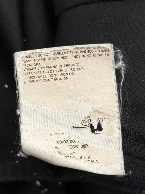 A/W2007 Maison Margiela ultra high waisted white label tailored pants