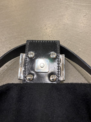 A/W2000 Fendi wool embossed hand-beaded baguette bag