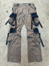 Load image into Gallery viewer, SS2004 Dolce &amp; Gabbana bondage linen cargo pants
