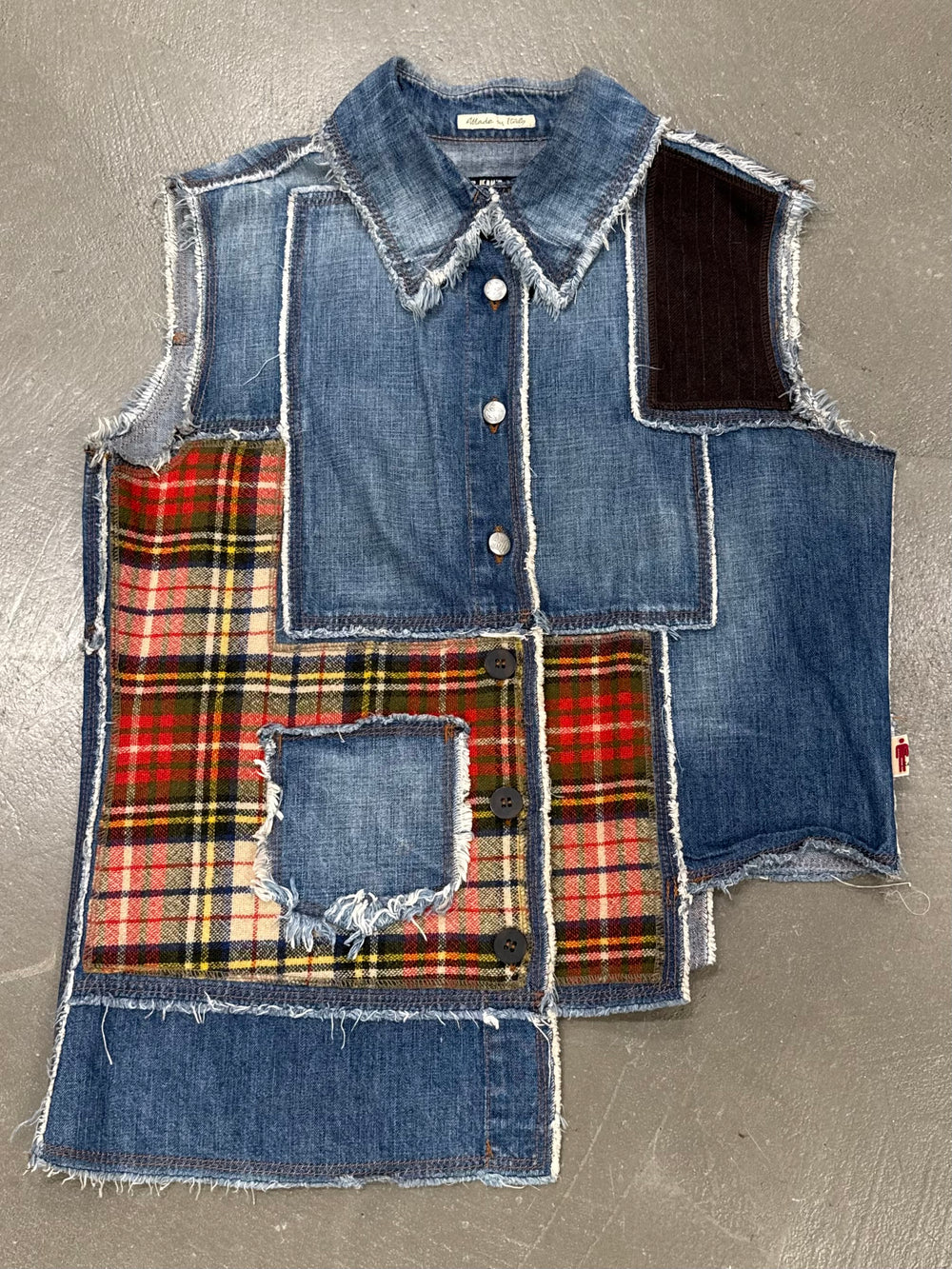 2000s Jean Paul Gaultier patchwork vest
