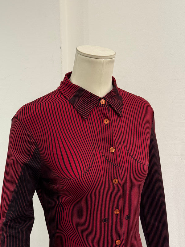 S/S1996 Jean Paul Gaultier "Cyberbaba" Trompe L'Oeil shirt