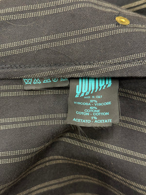 1990s Jean Paul Gaultier pinstripe double-breasted blazer