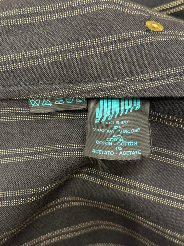 1990s Jean Paul Gaultier pinstripe double-breasted blazer