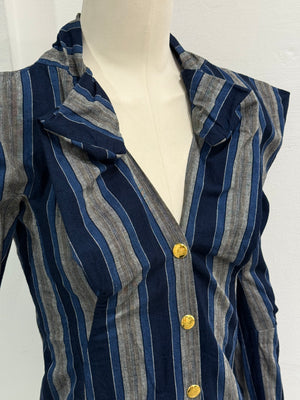 1990s Vivienne Westwood exaggerated shoulders shirt