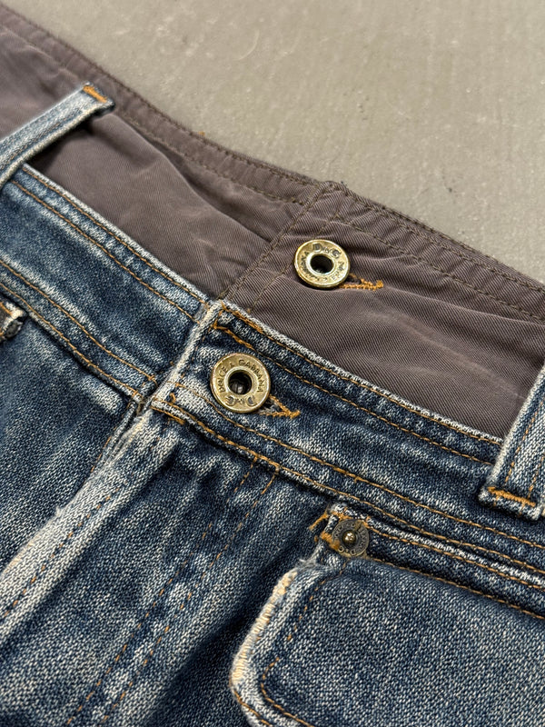 A/W2003 Dolce & Gabbana double waisted cargo pants