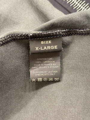 Isaac Sellam metal spine lambskin leather jacket