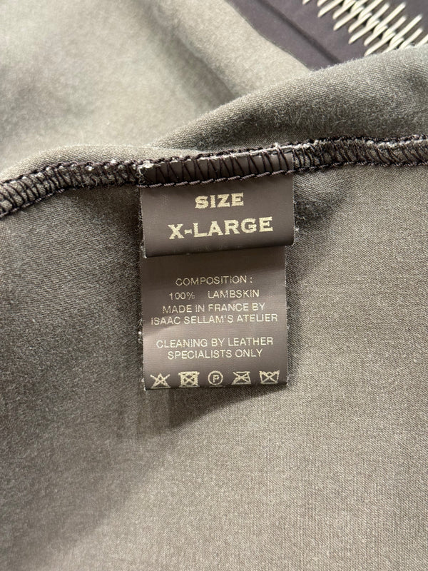 Isaac Sellam metal spine lambskin leather jacket