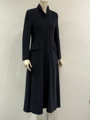 1990s Giorgio Armani side slit long coat