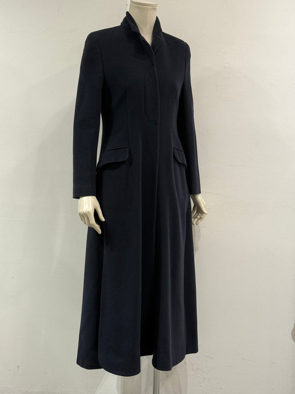1990s Giorgio Armani side slit long coat