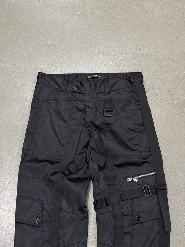2003 Dolce & Gabbana multi zip bondage cargo pants