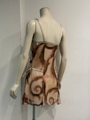 2003 Versace bondage mini dress