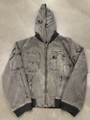 A/W2003 Dolce & Gabbana faded cargo bomber jacket