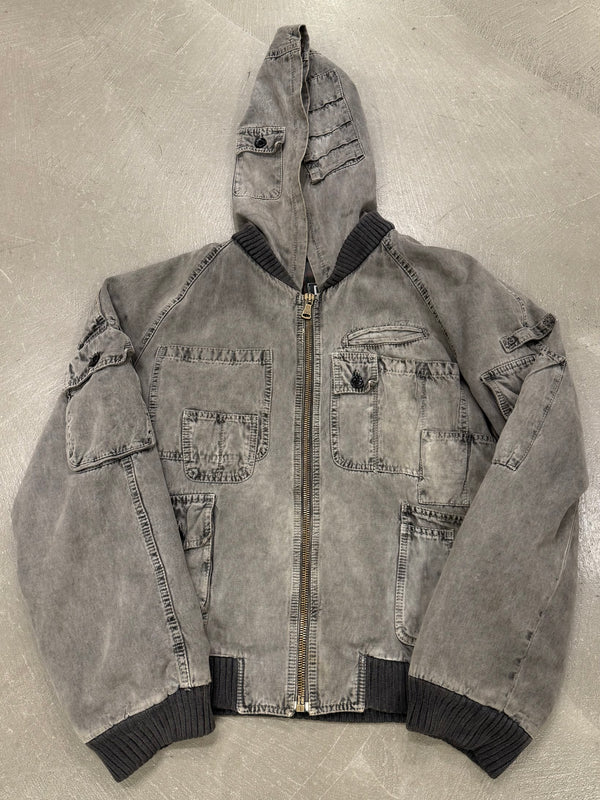 A/W2003 Dolce & Gabbana faded cargo bomber jacket