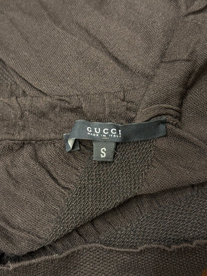 1990s Gucci by Tom Ford sheer asymmetrical top