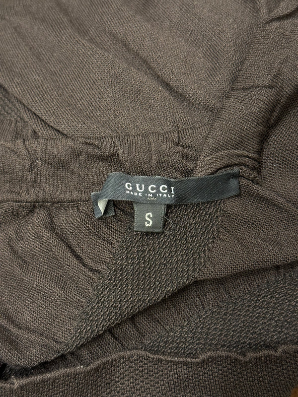 1990s Gucci by Tom Ford sheer asymmetrical top