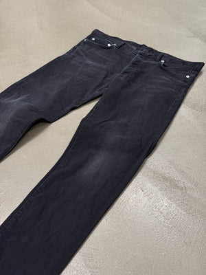 2000s Dior by Hedi Slimane faded black jeans