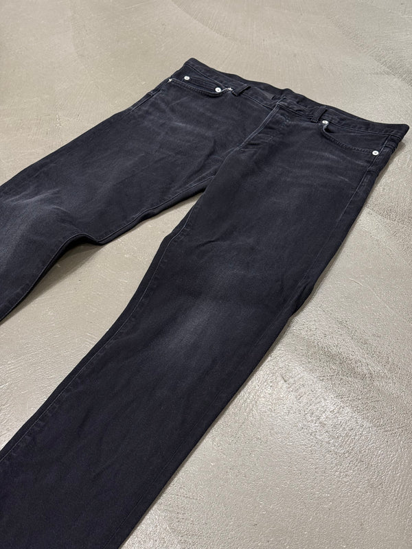 2000s Dior by Hedi Slimane faded black jeans