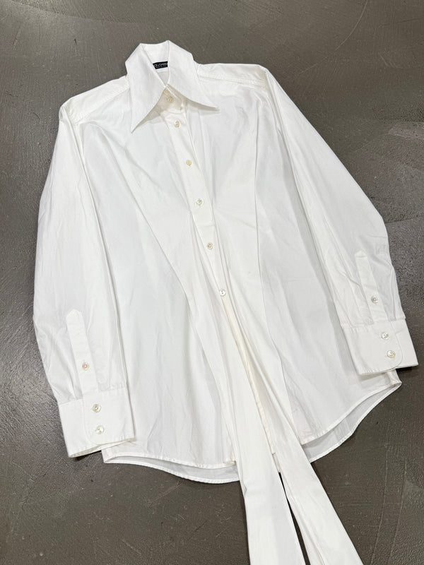 2003 Dolce & Gabbana runway tie-detailed cotton shirt