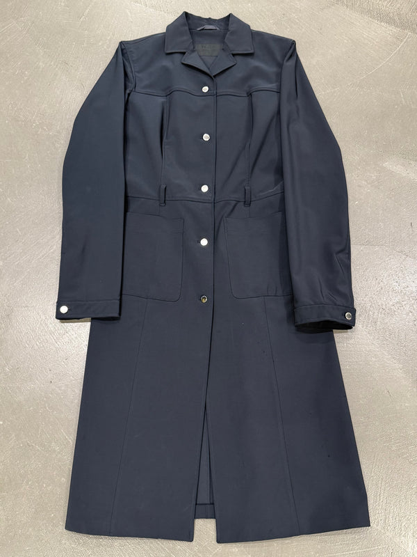 1990s Prada nylon long coat