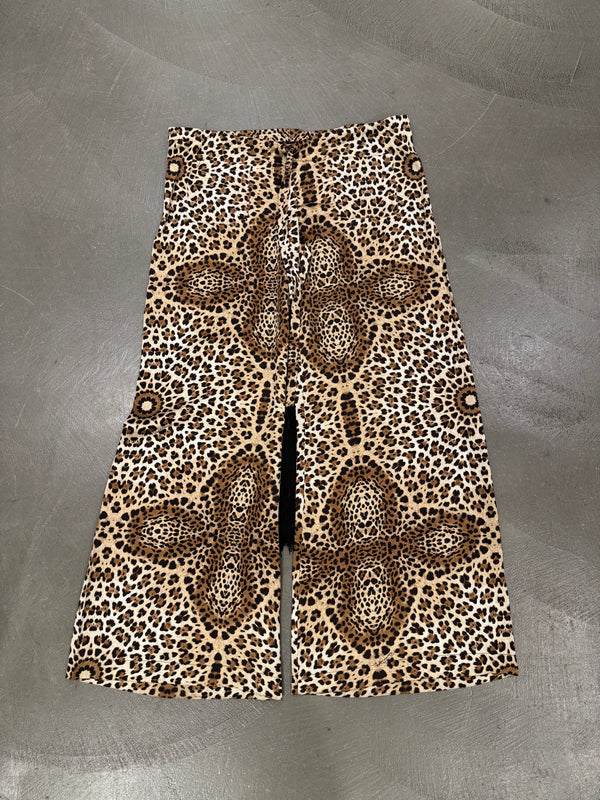 2007 Roberto Cavalli silk leopard print pants