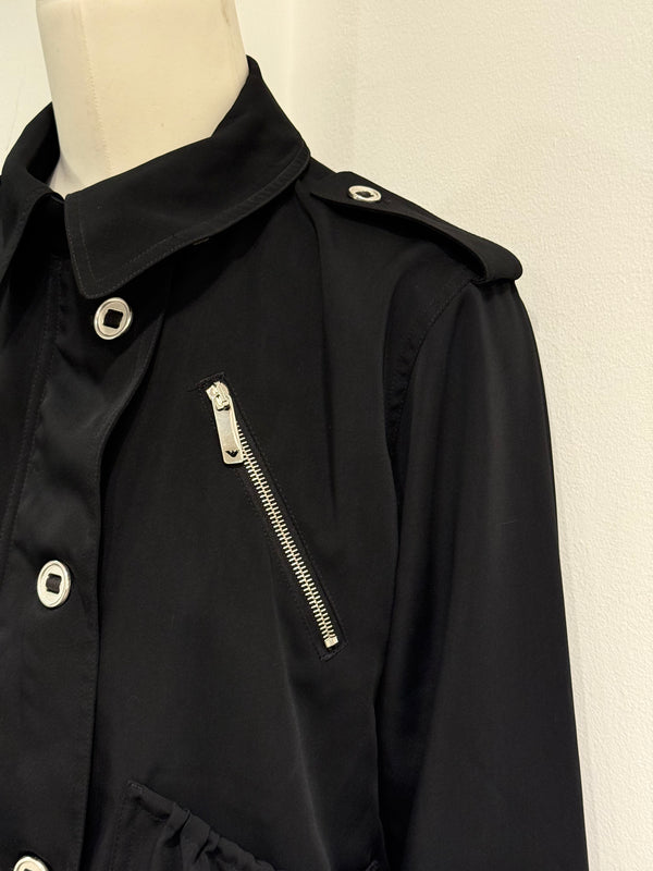 2000s Armani cropped military aviator jacket