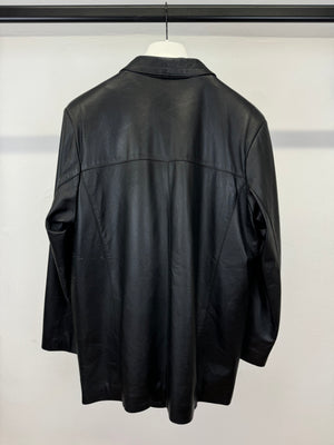 2000s Gucci leather blazer