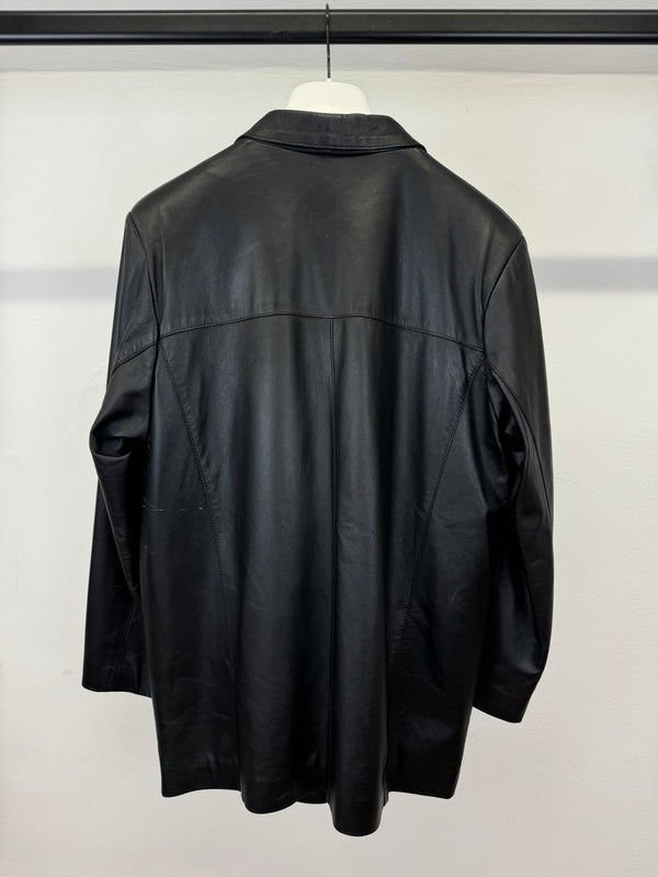 2000s Gucci leather blazer