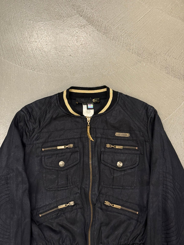 A/W 2008 Roberto Cavalli waxed cargo bomber jacket