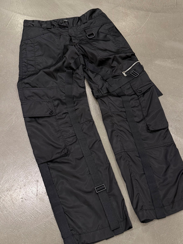 2003 Dolce & Gabbana multi zip bondage cargo pants