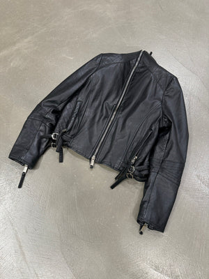 A/W 2007 Dsquared2 full zipper leather jacket