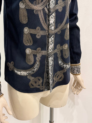 A/W2009 Dolce & Gabbana trompe l’oeil Napoleon officer shirt